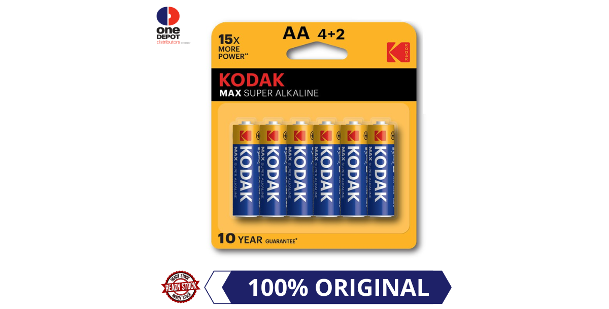 KODAK Max Alkaline AA Battery | One Depot Distributors